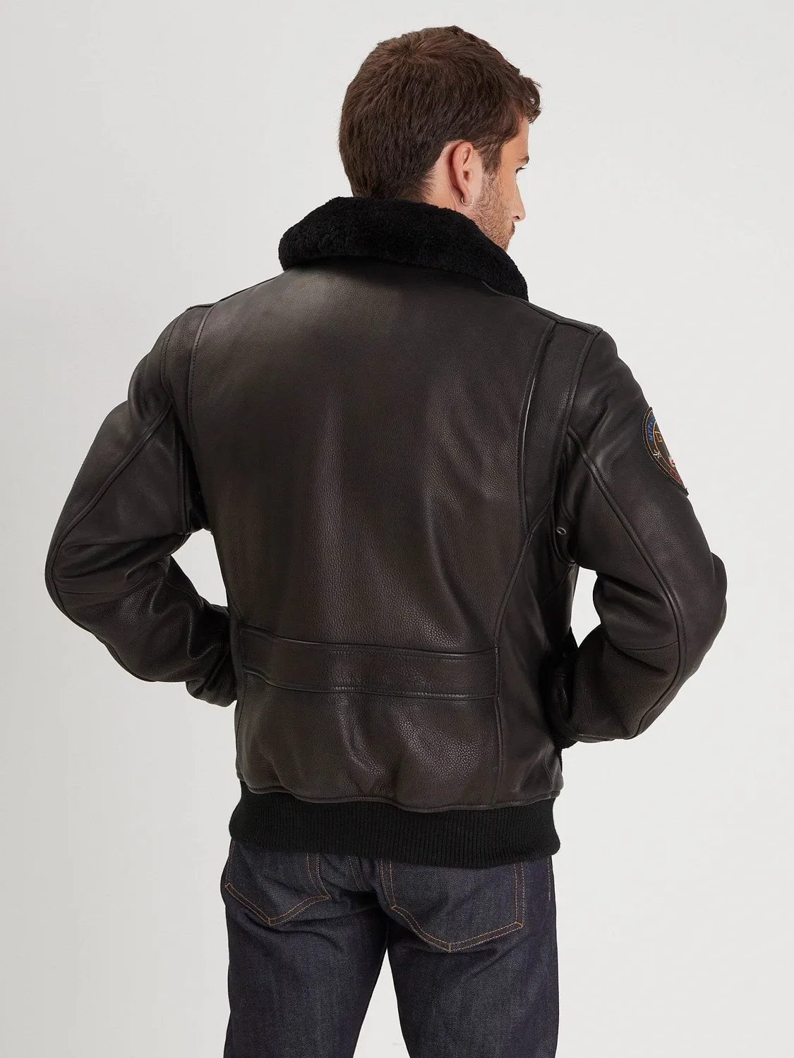 DAYTONA Phantom blouson aviateur cuir vachette noir