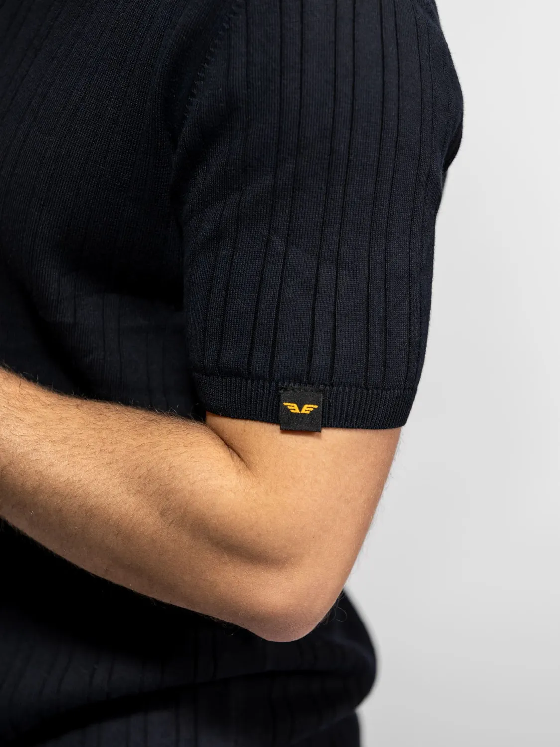 Daytona Dent polo tricot Natural côtelé
