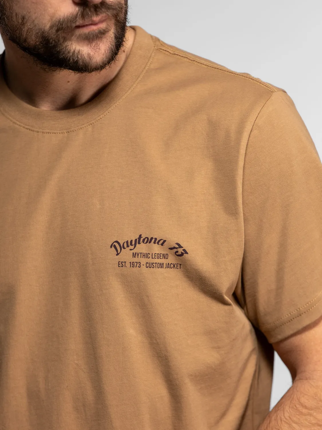 Daytona Vernon t-shirt worker beige coton peigné