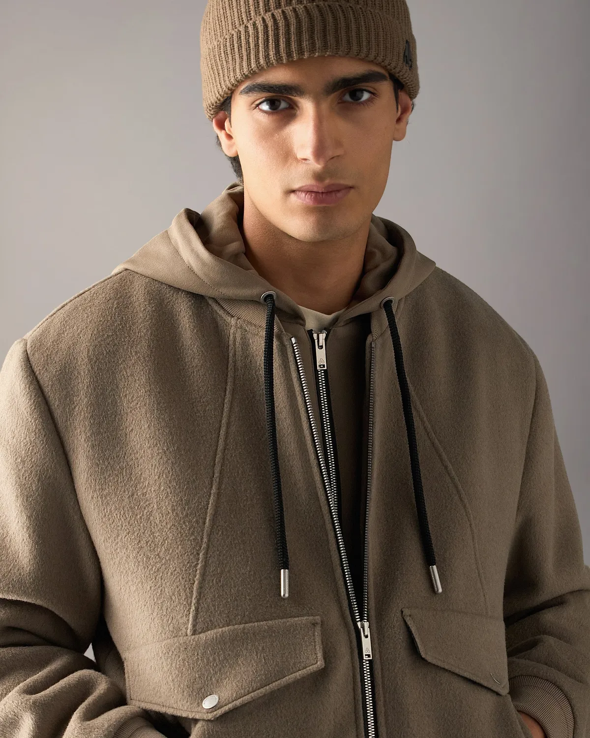 Moose Knuckles Elington bomber Ashen léger