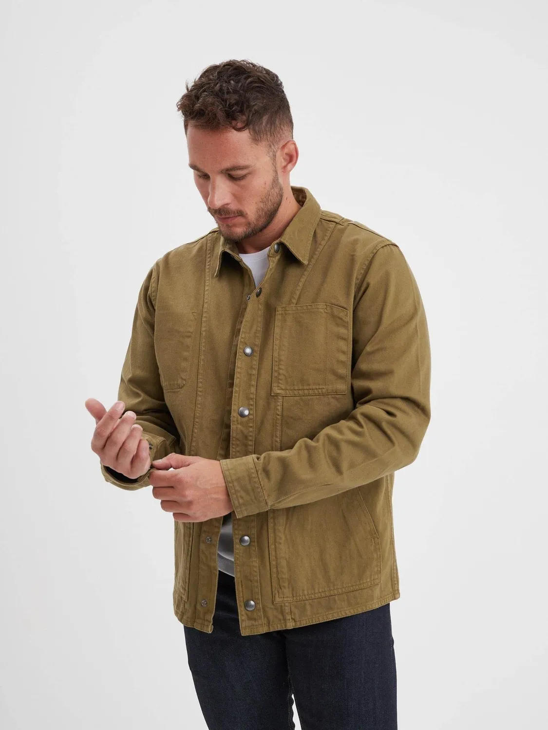 Daytona Hodgen veste travail homme Cognac bull denim