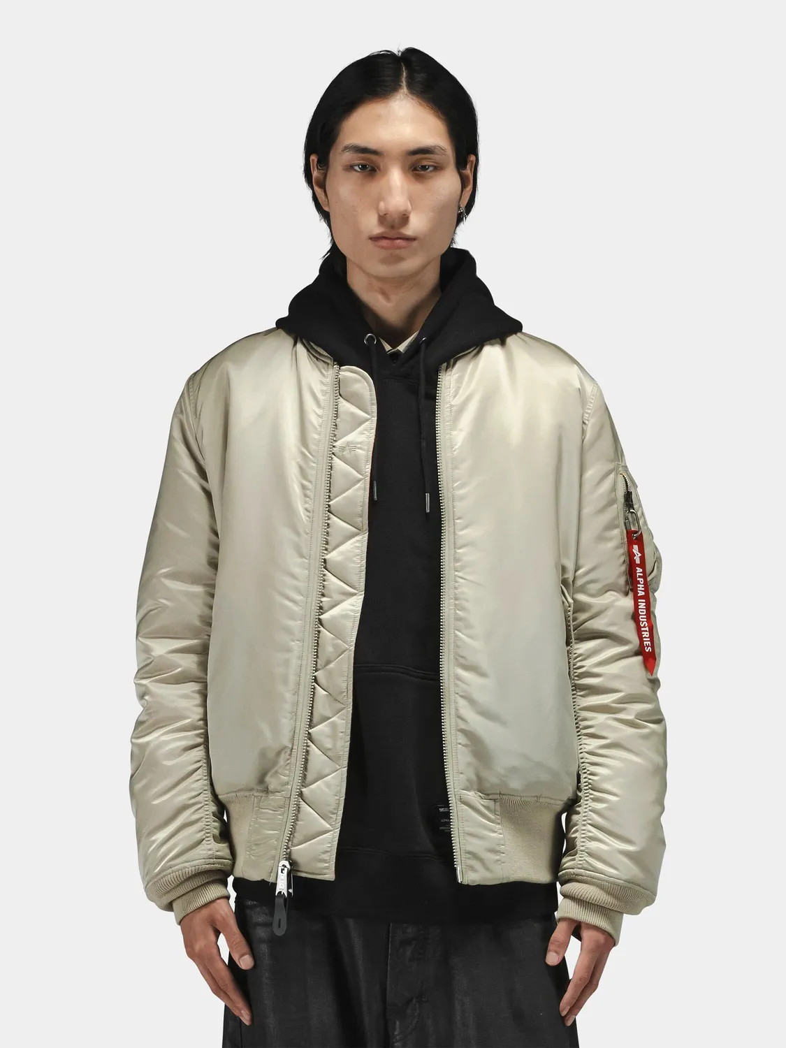 Alpha Industries MA-1 blouson kaki nylon réversible