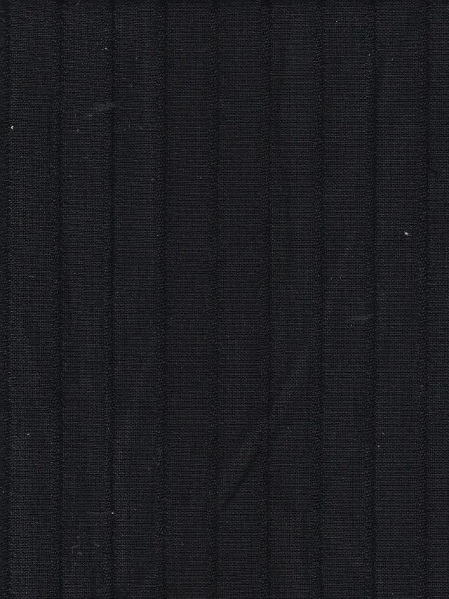 Hollington Black Panther tissu laine rayé noir 10 m