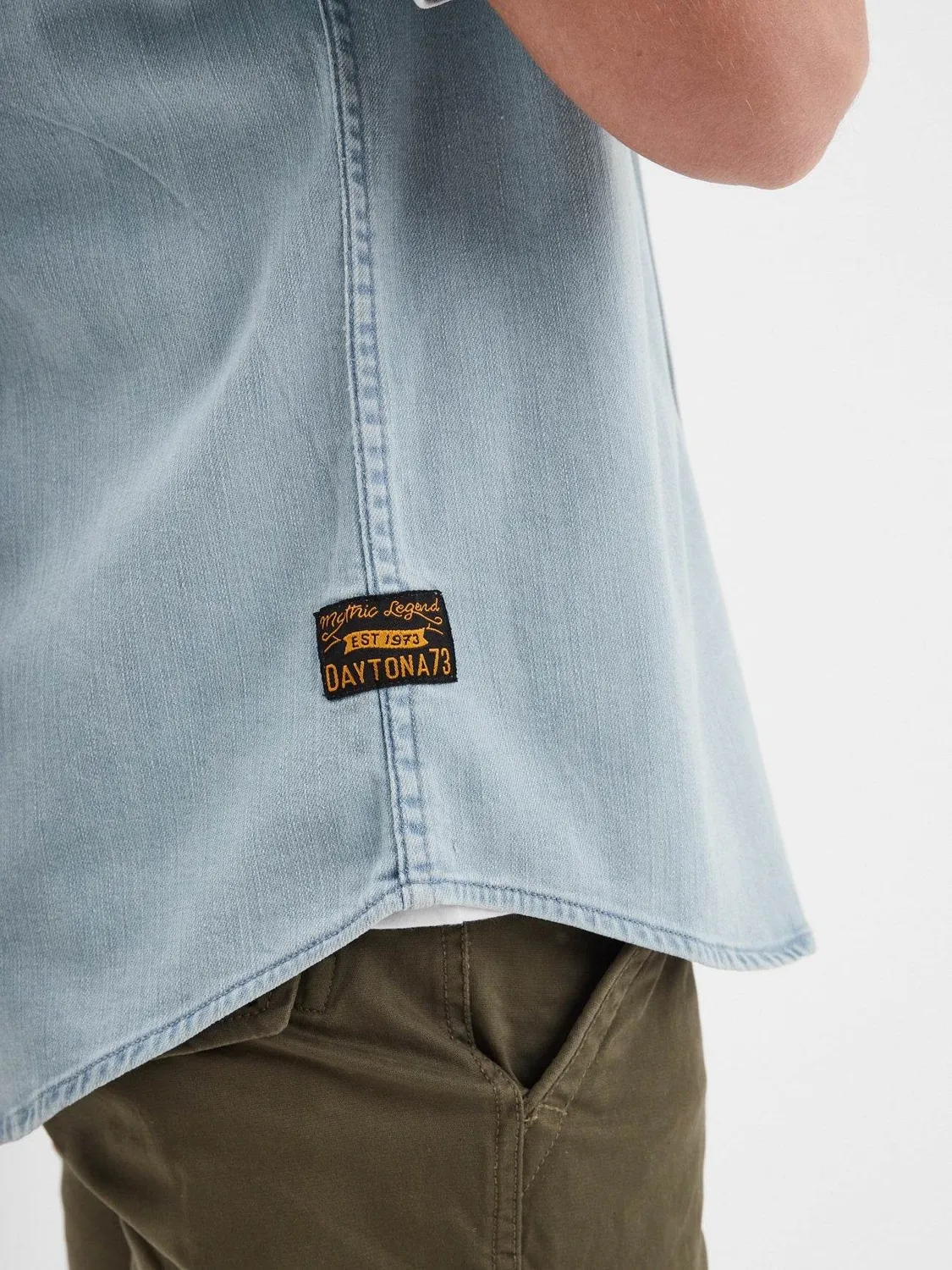 DAYTONA Boroughs chemise denim bleu délavé
