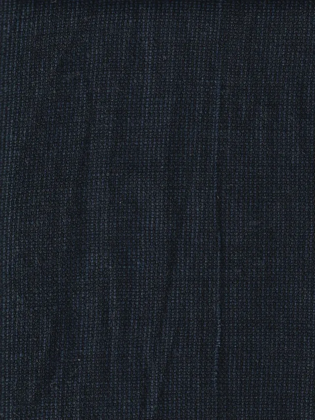 Hollington toile coton lin extensible tissu bleu charcoal