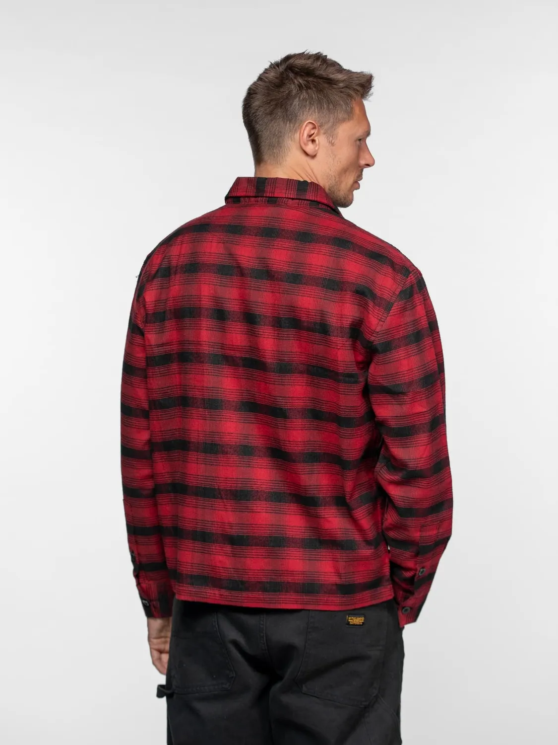 DAYTONA Ketchum chemise boxy carreaux rouge flanelle