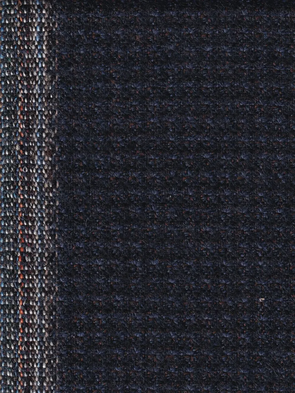 Hollington tissu fancy marine chic laine cachemire au mètre