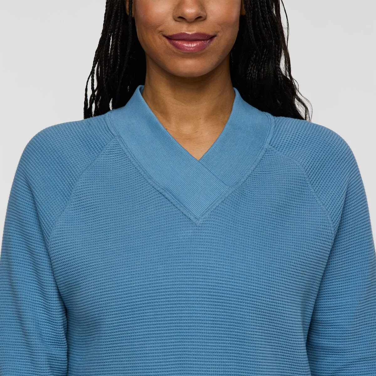 Cotopaxi Atajo t-shirt gaufré femme col V manches longues