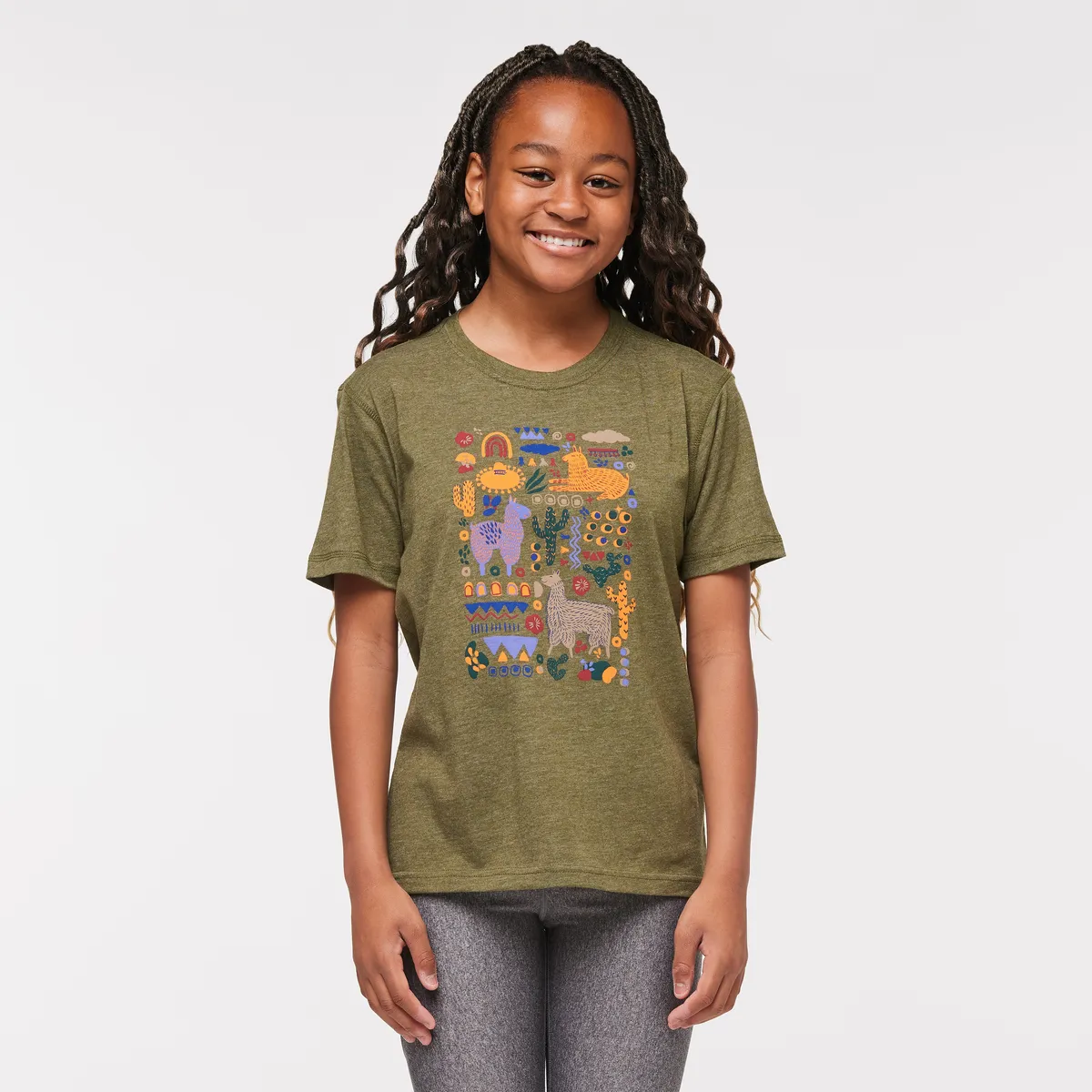 Cotopaxi Llama Party T-shirt enfant Rosewood fantaisie