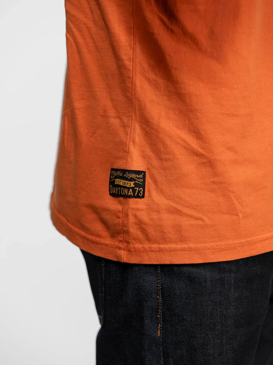 DAYTONA Donell t-shirt vintage coton bleu algiers