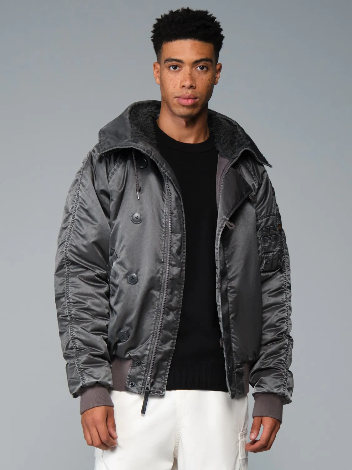 Alpha Industries N-2B Battlewash parka noir grand froid