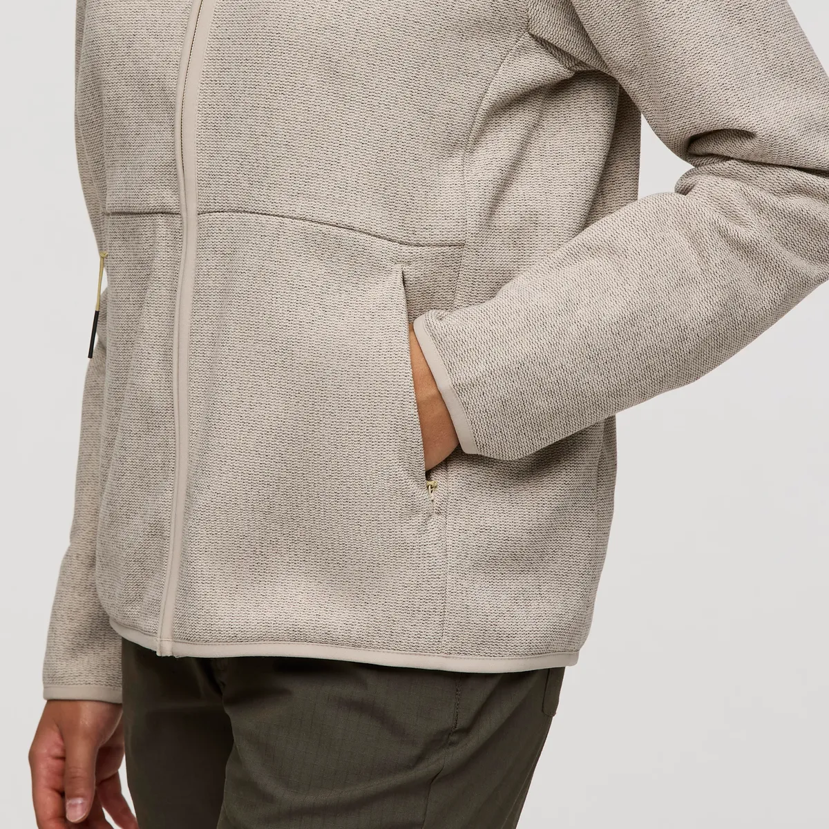 Cotopaxi Envo Fleece Full-Zip veste polaire femme Heather Cream recyclée