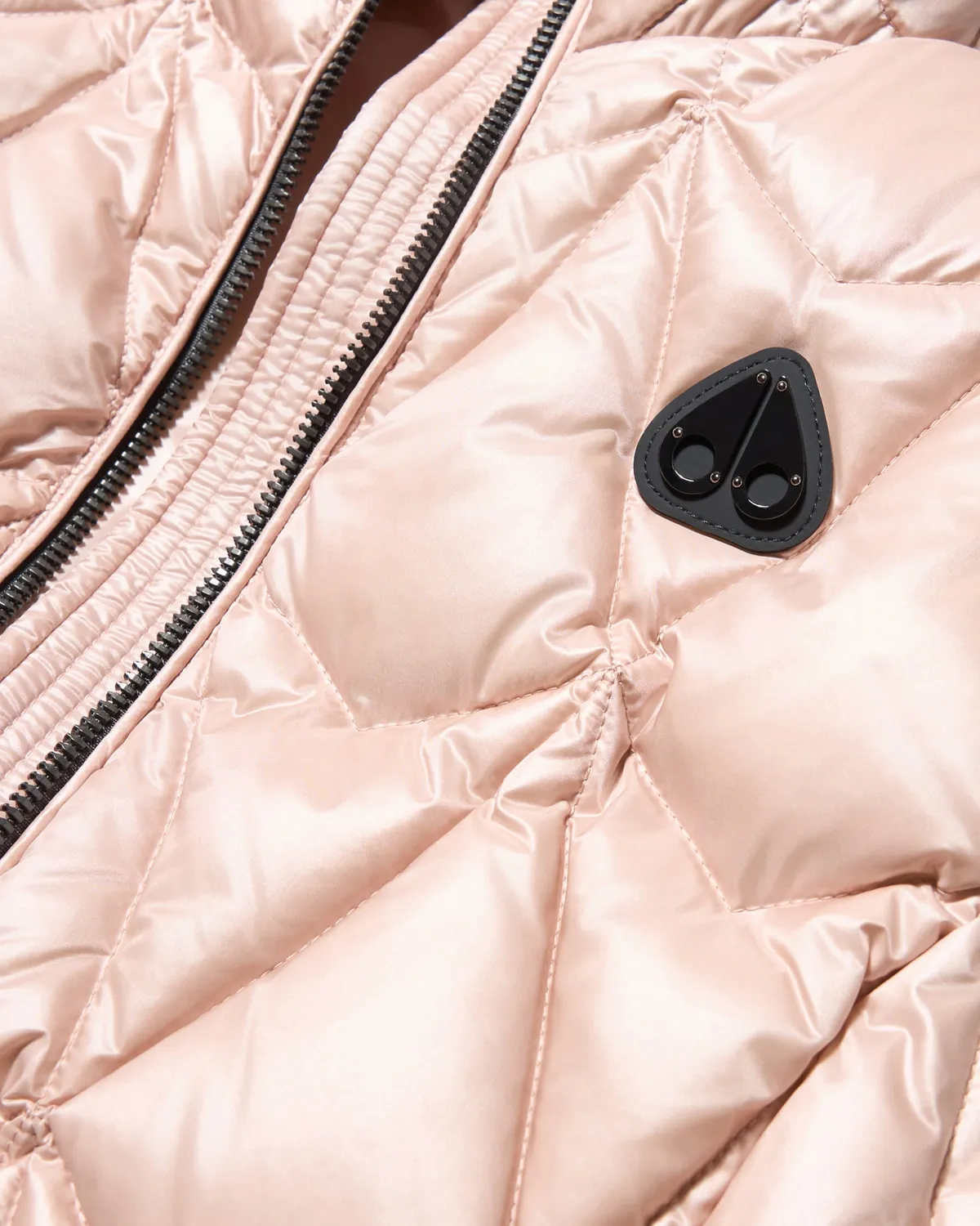 Moose Knuckles Iceberg gilet duvet matelassé rosewood