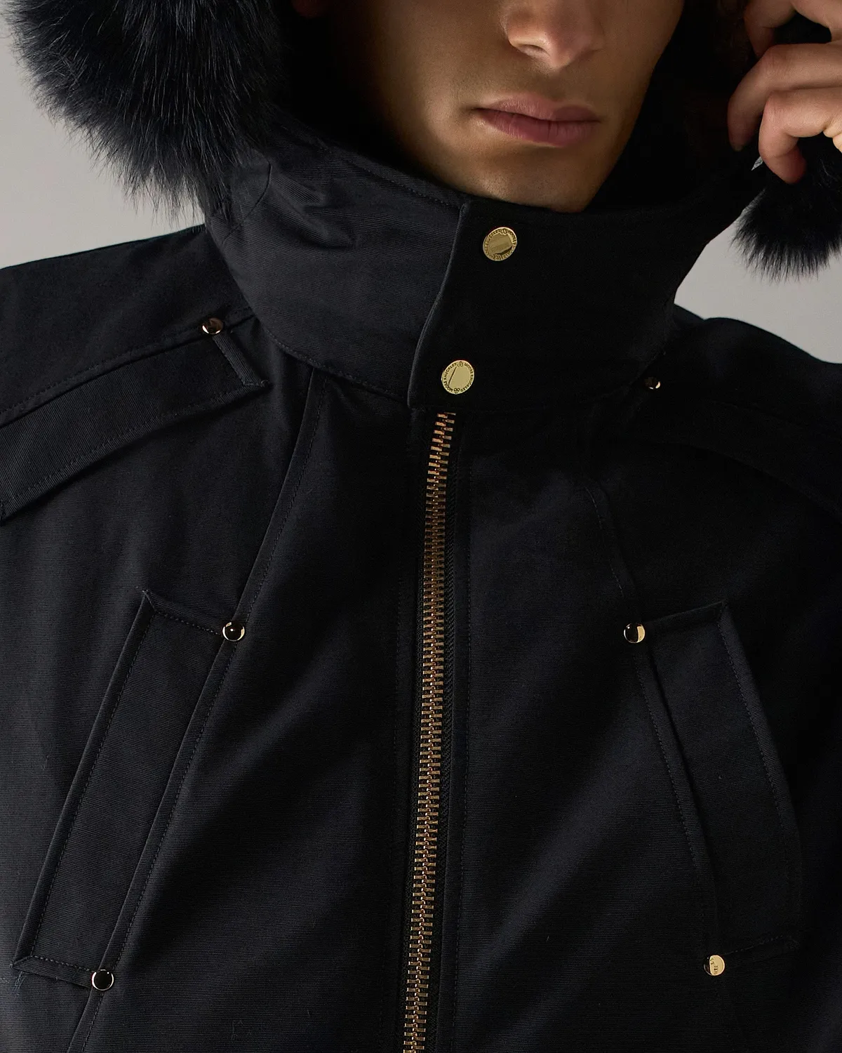 Moose Knuckles Gold Series Ballistic bomber noir duvet