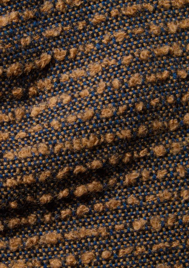 Soubacq Le Bleu Atelier veste lainage bleu beige