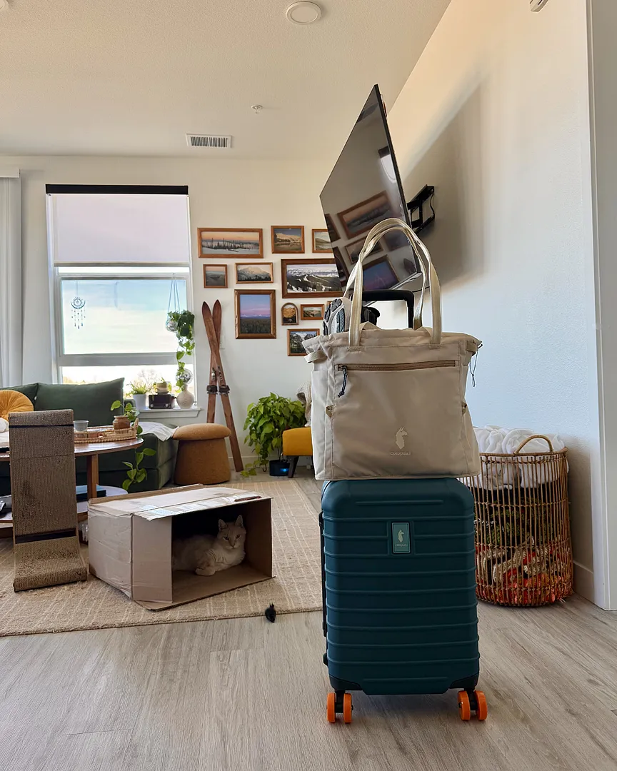 Cotopaxi Coraza valise soute Blue Spruce 4 roues