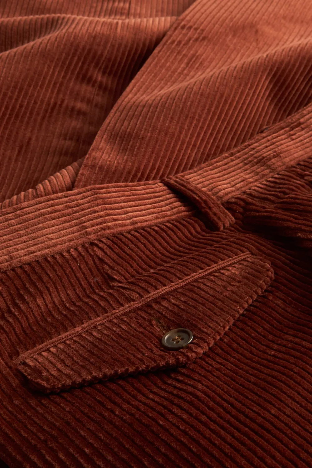 Hollington Jules ample pantalon velours châtaigne