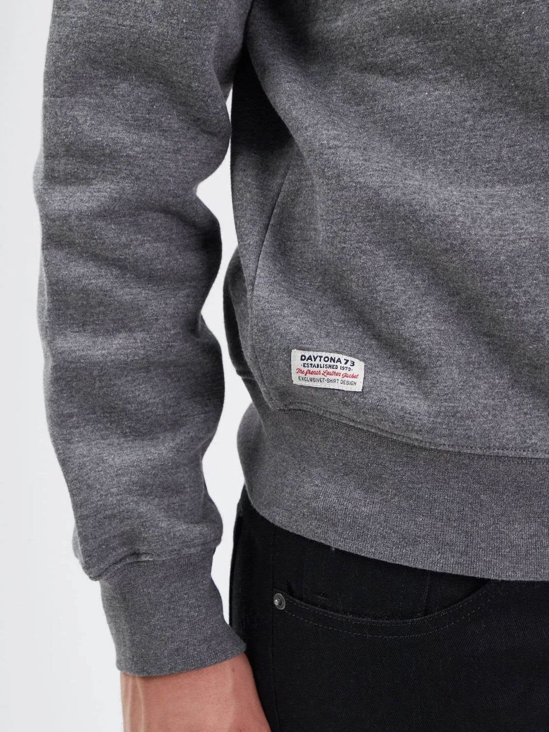 DAYTONA Norman sweat coton homme noir chaud
