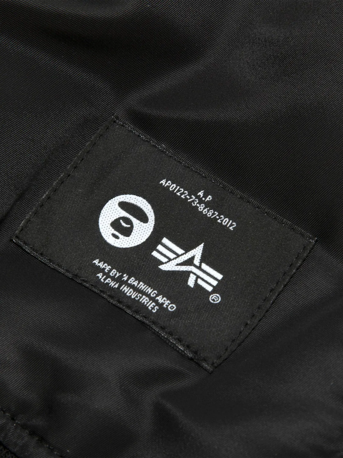 Alpha Industries AAPE MA-1 bomber Noir réversible