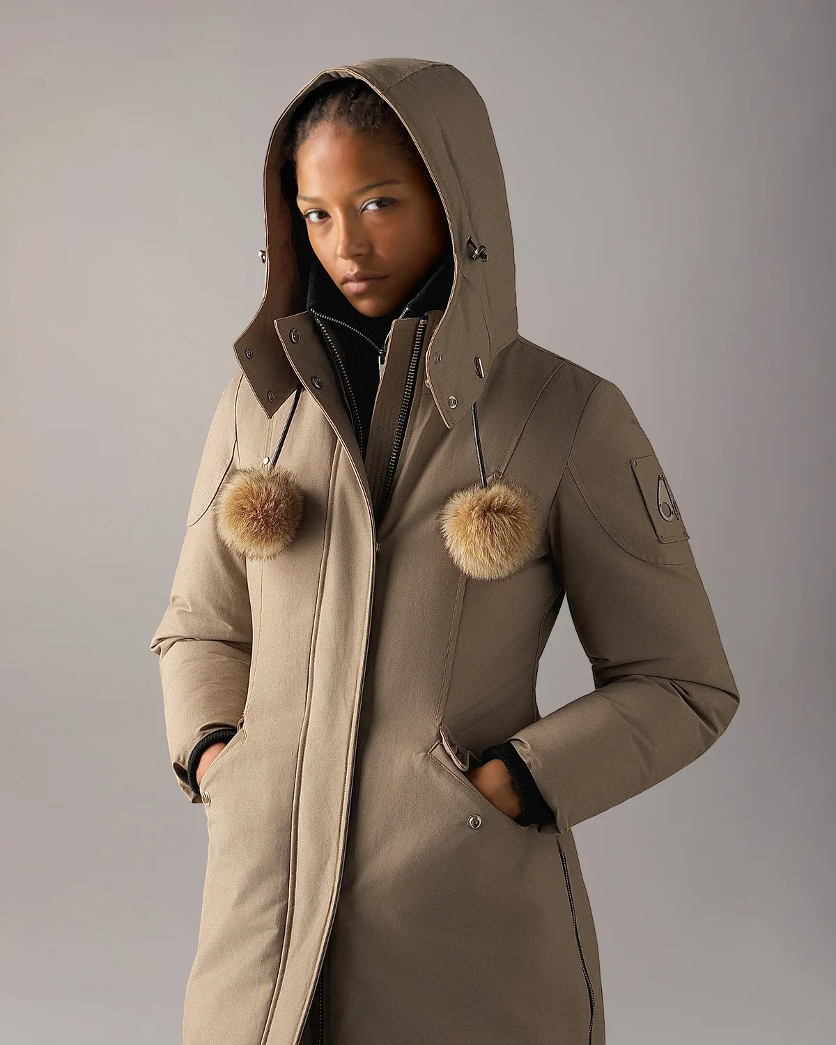 Moose Knuckles Original Stirling Long parka ashen bronze