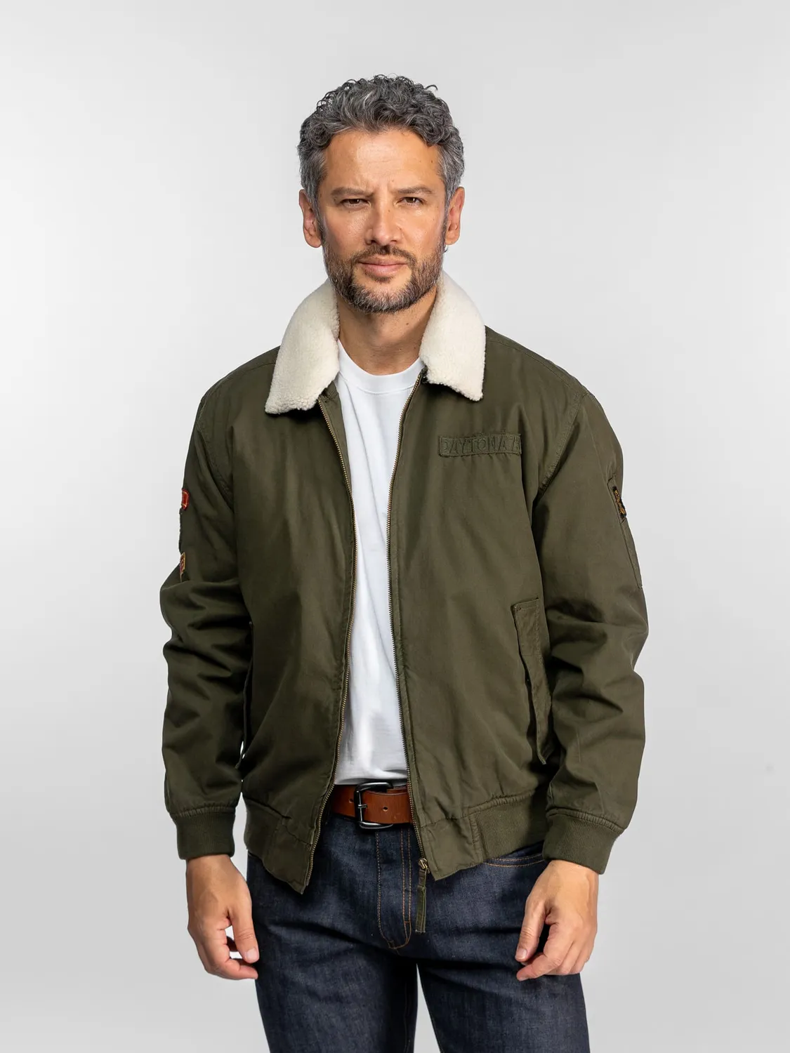 Daytona Nampa veste aviateur coton vert kaki