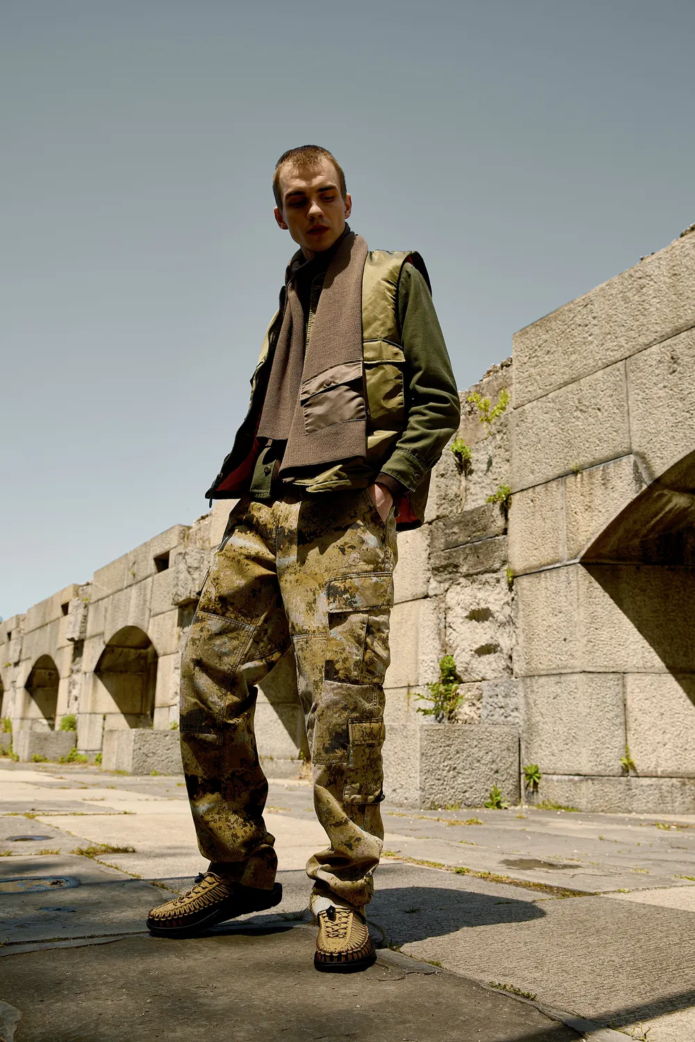 Alpha Industries ACU pantalon cargo camouflage vert