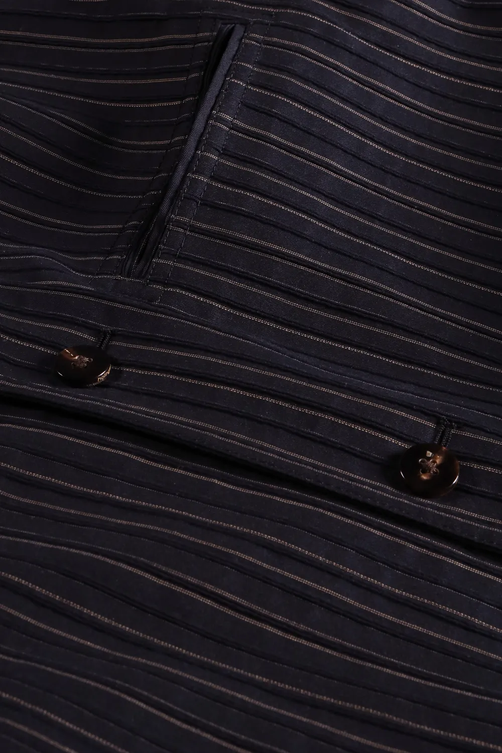 Hollington veste Megève coton stretch rayures gold bleu
