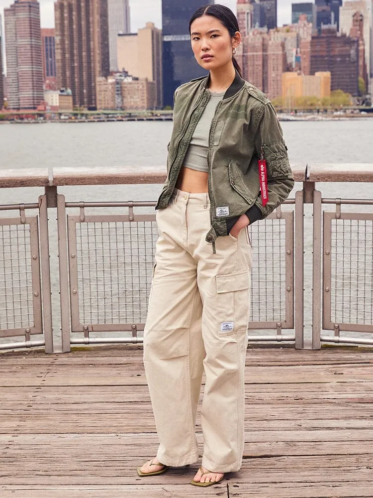 Alpha Industries M-65 Cargo pantalon femme limestone coton