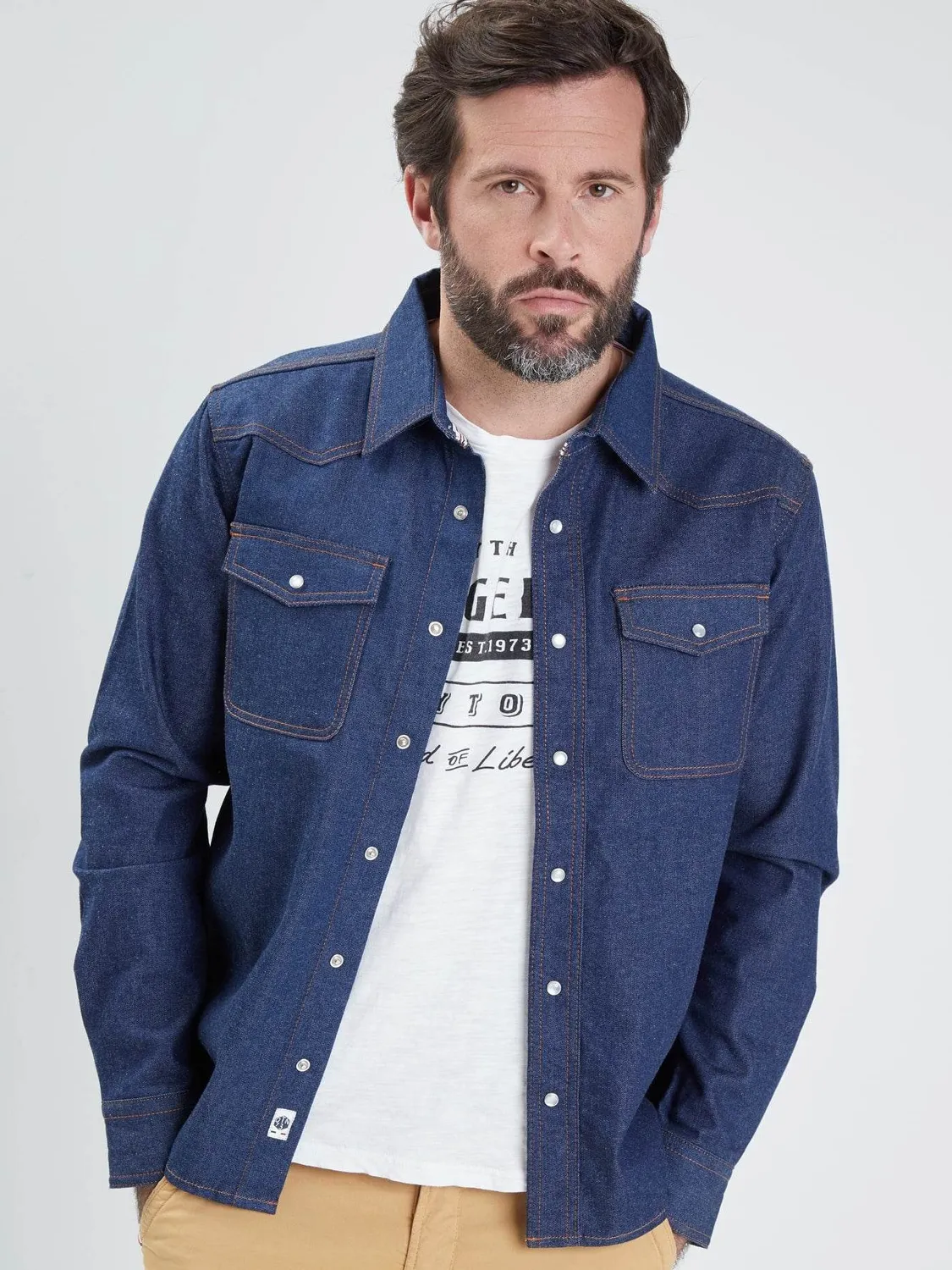 Daytona Patroller chemise denim blue brut