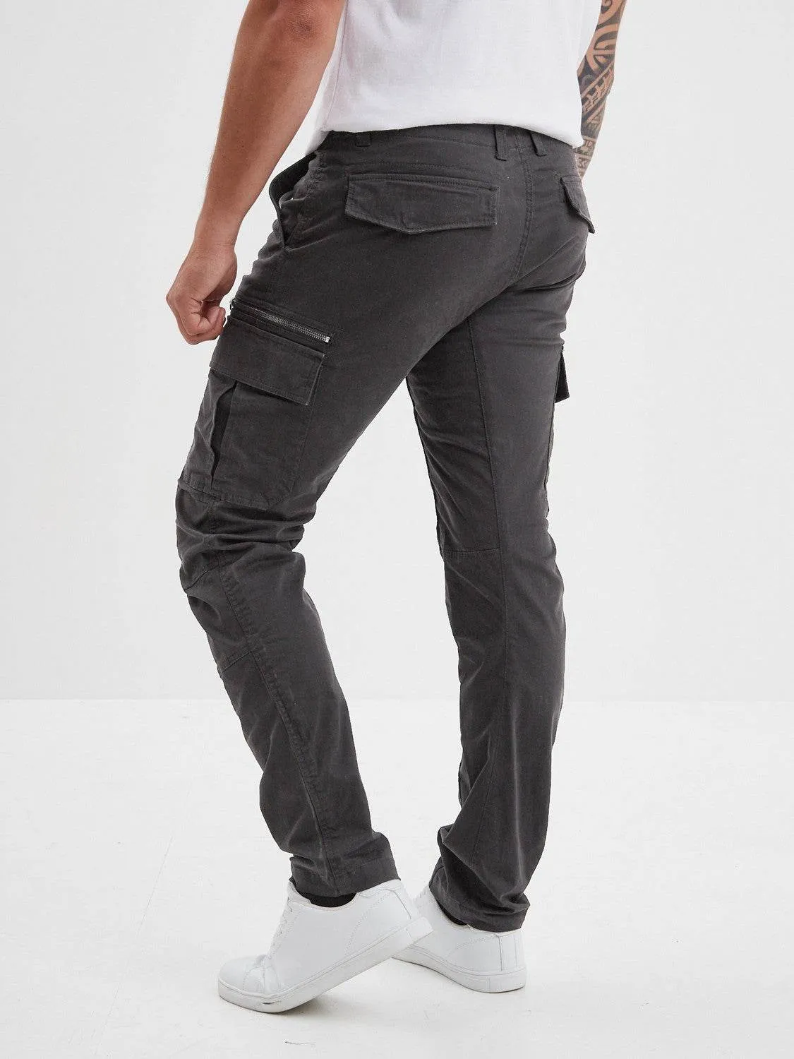 Daytona Roanoke pantalon cargo homme noir poches