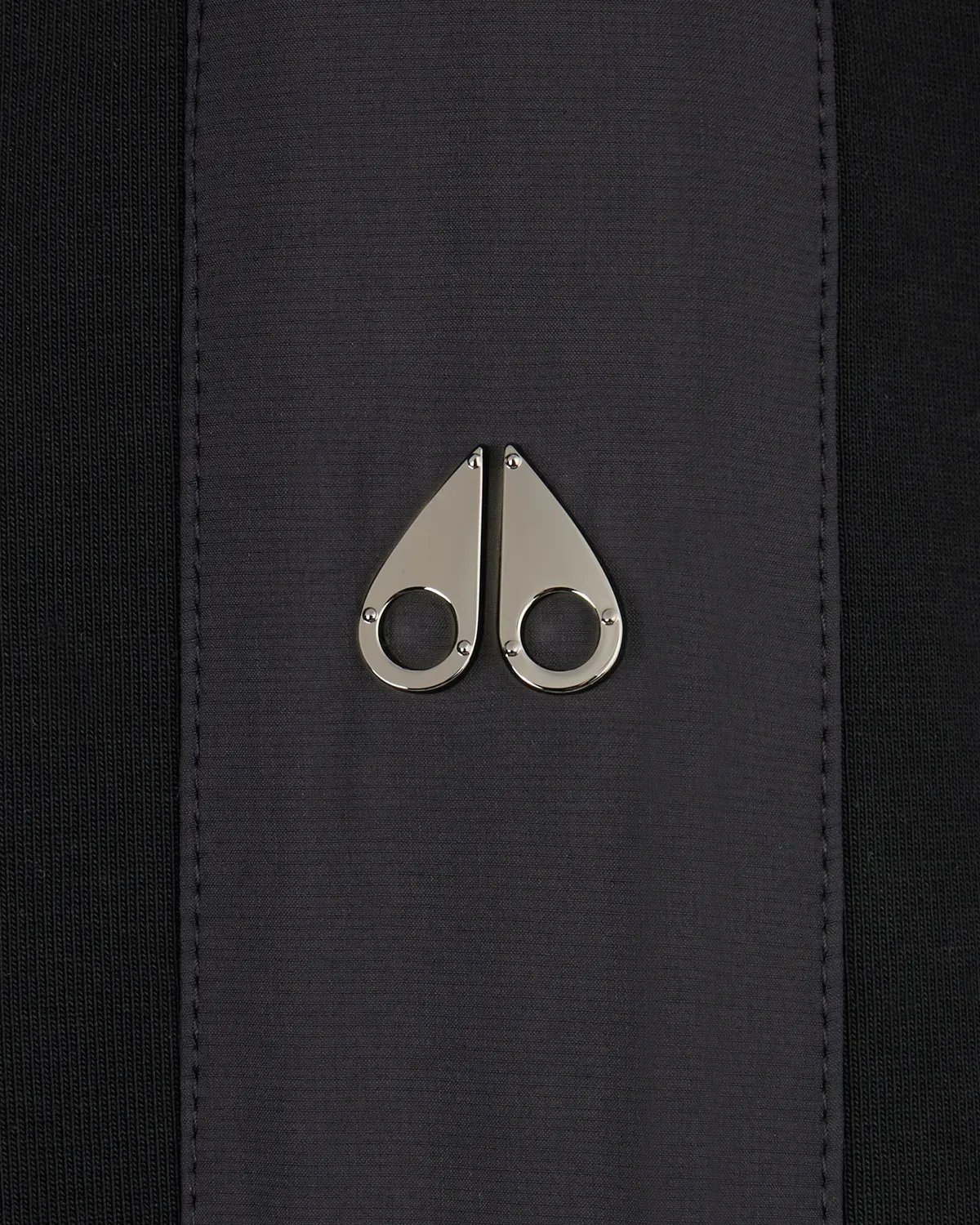 Moose Knuckles Mix Media sweat quarter zip noir sport