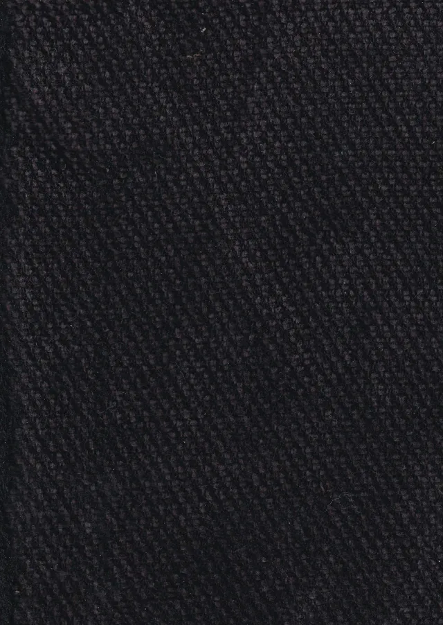 HOLLINGTON chenille prune noire tissu laine coton mètre