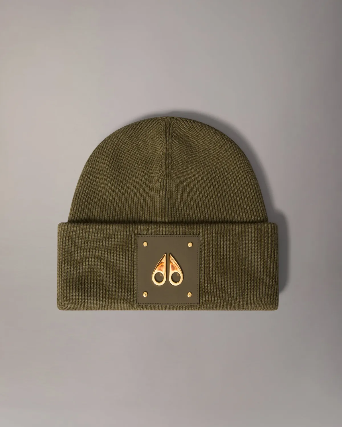 Moose Knuckles Gold Series Logo Icon bonnet laine combat
