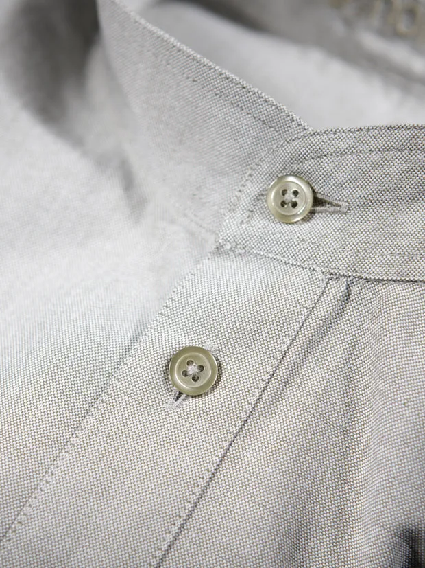 Hollington Lichen chemise oxford col mao coton
