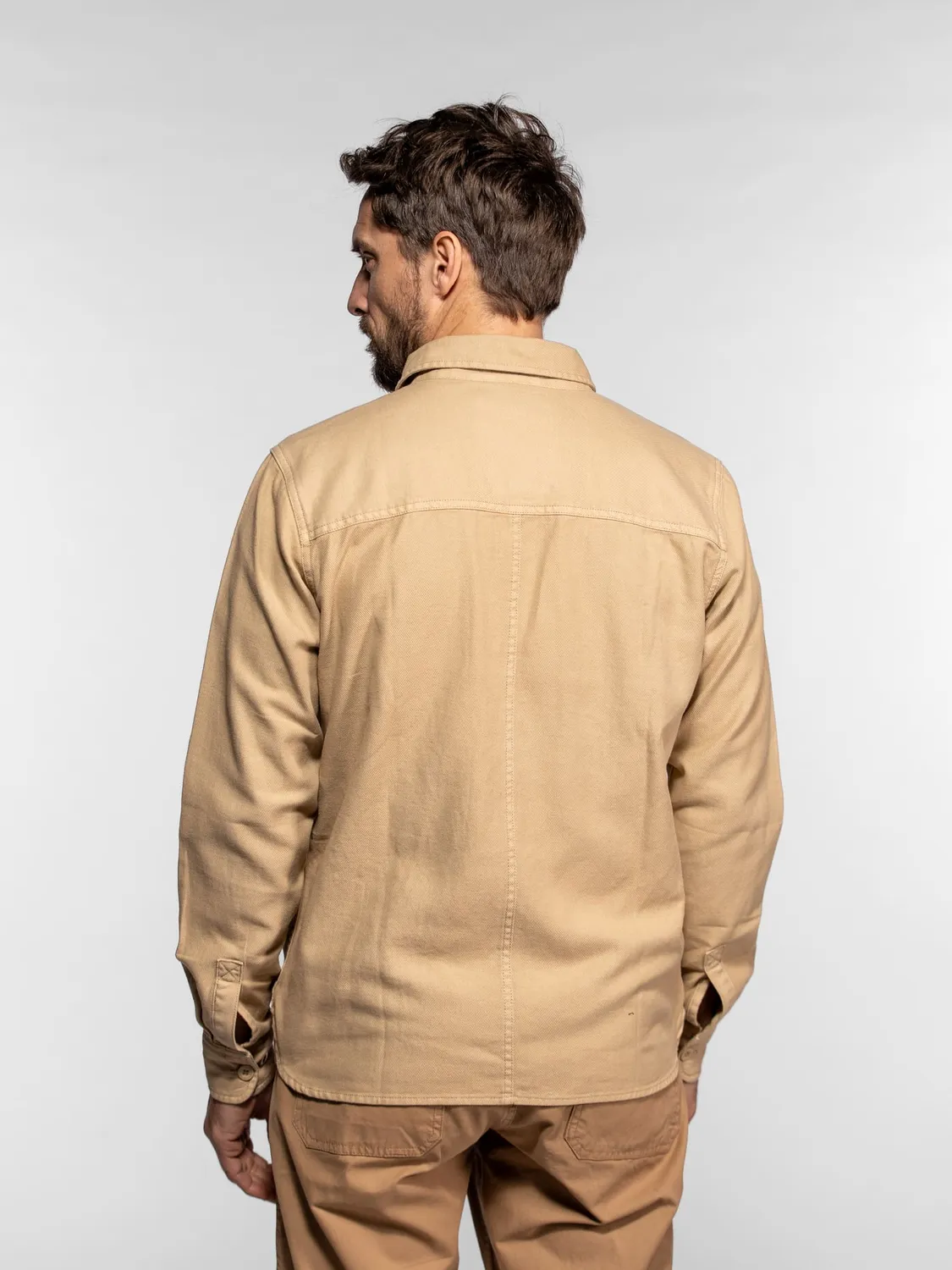 Daytona Carbon chemise homme beige lin coton