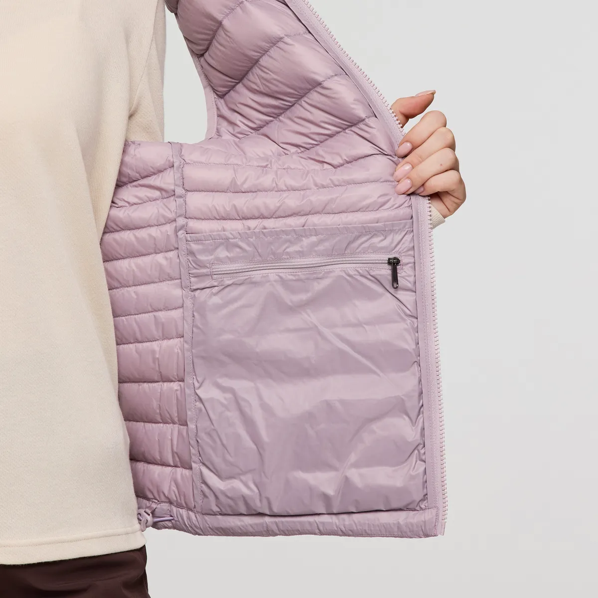 Cotopaxi Fuego gilet femme Quartz Stripes duvet 800
