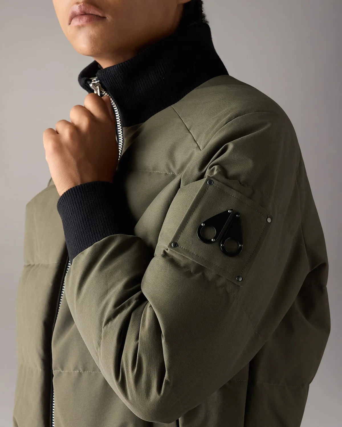 Moose Knuckles Banff Down Bomber bomber Combat duvet hiver