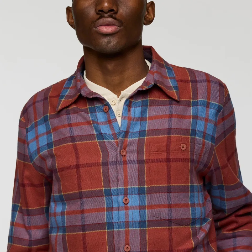 Cotopaxi Quedo Flannel chemise homme Sienna Plaid coton bio