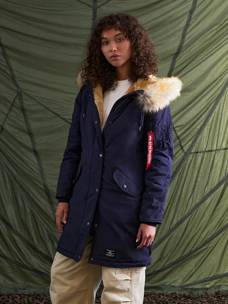 Alpha Industries Elyse Gen II parka bleu fausse fourrure