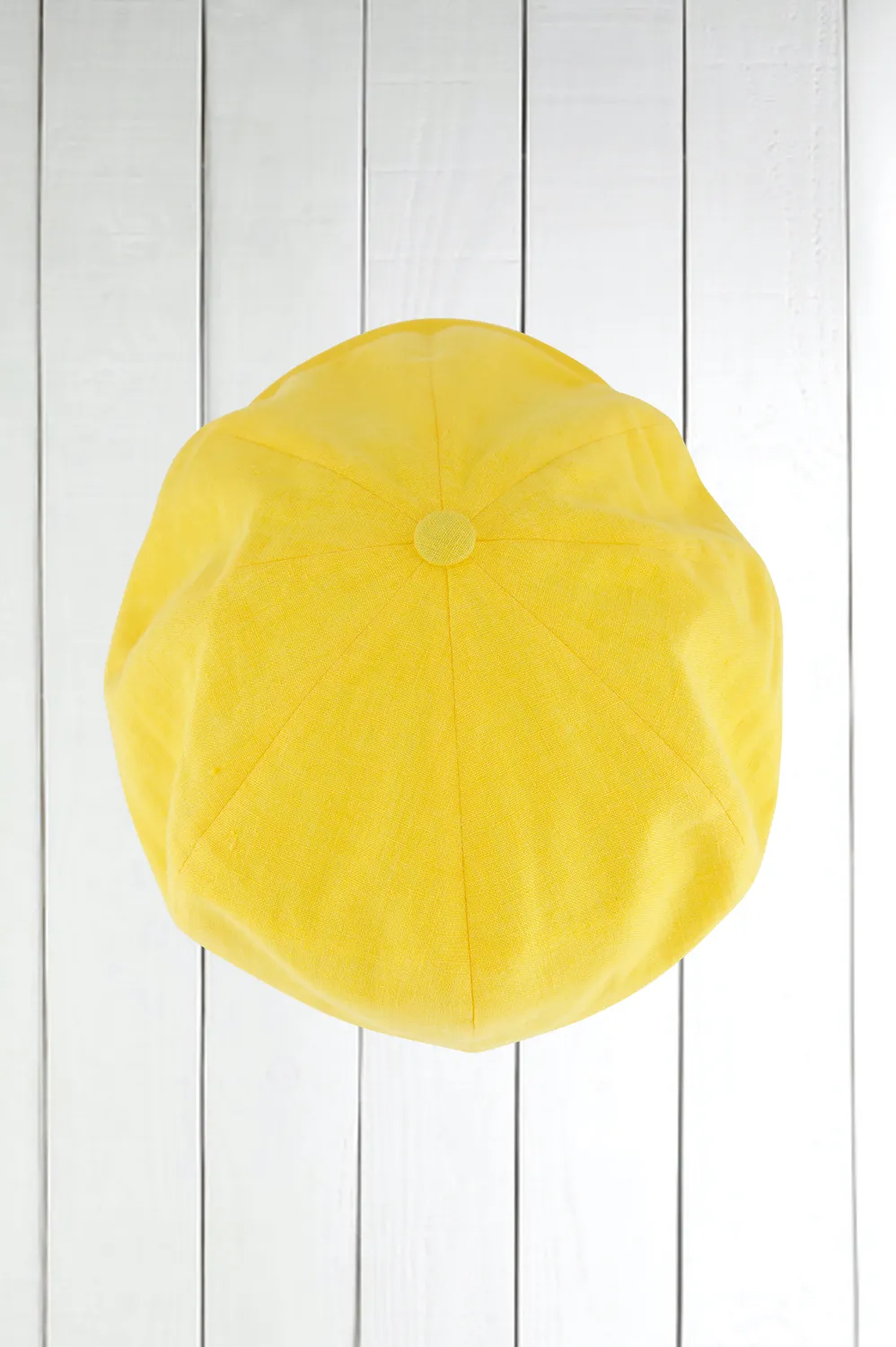 Hollington casquette lin jaune citadine