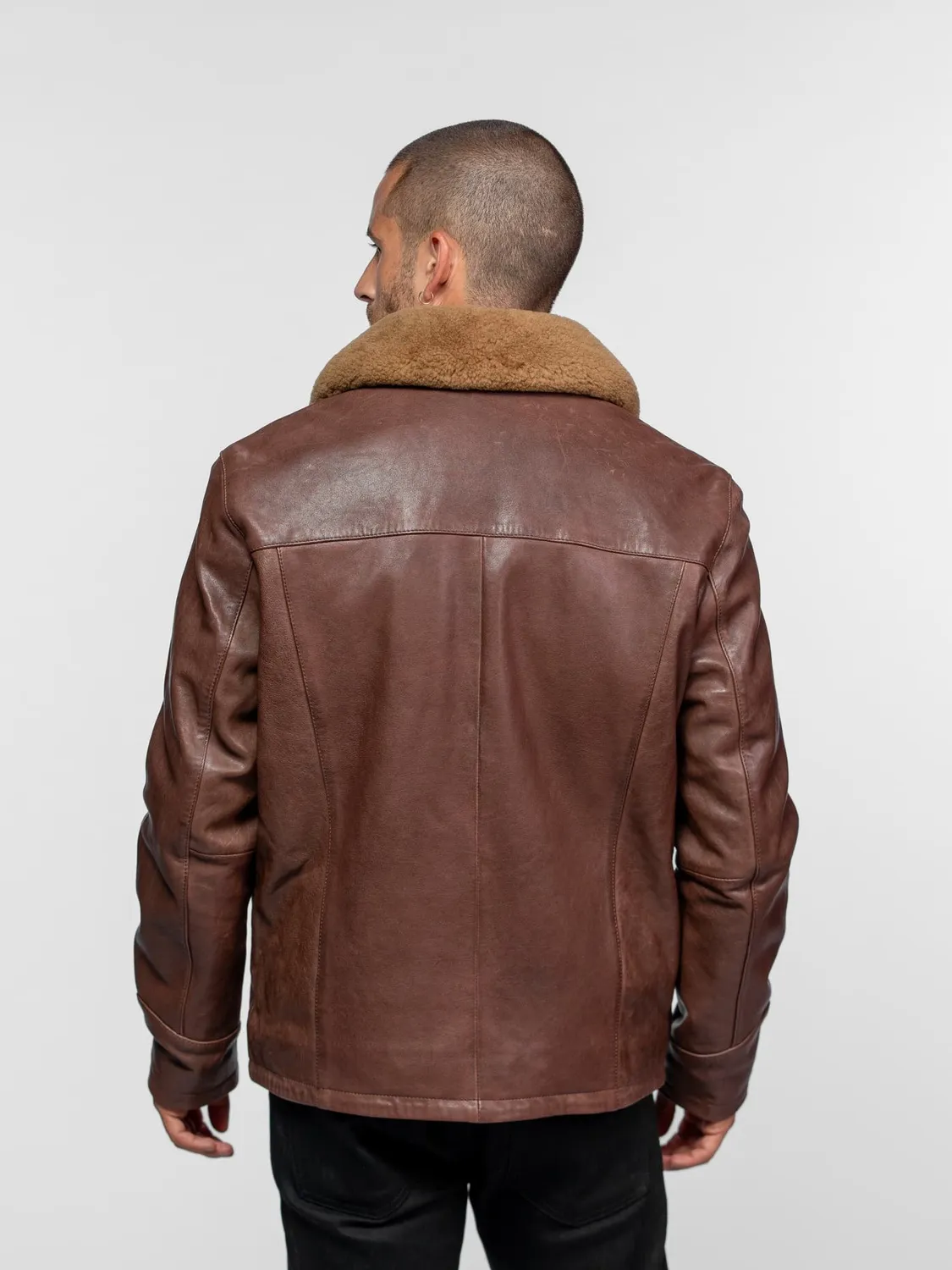 Daytona Browning veste aviateur cuir marron