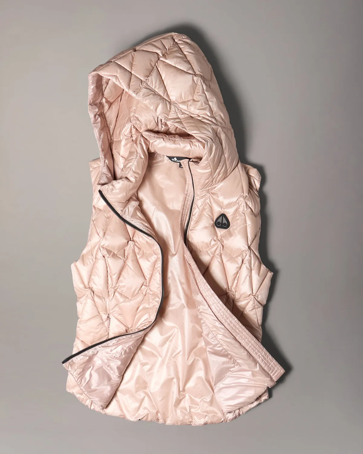 Moose Knuckles Iceberg gilet duvet matelassé rosewood