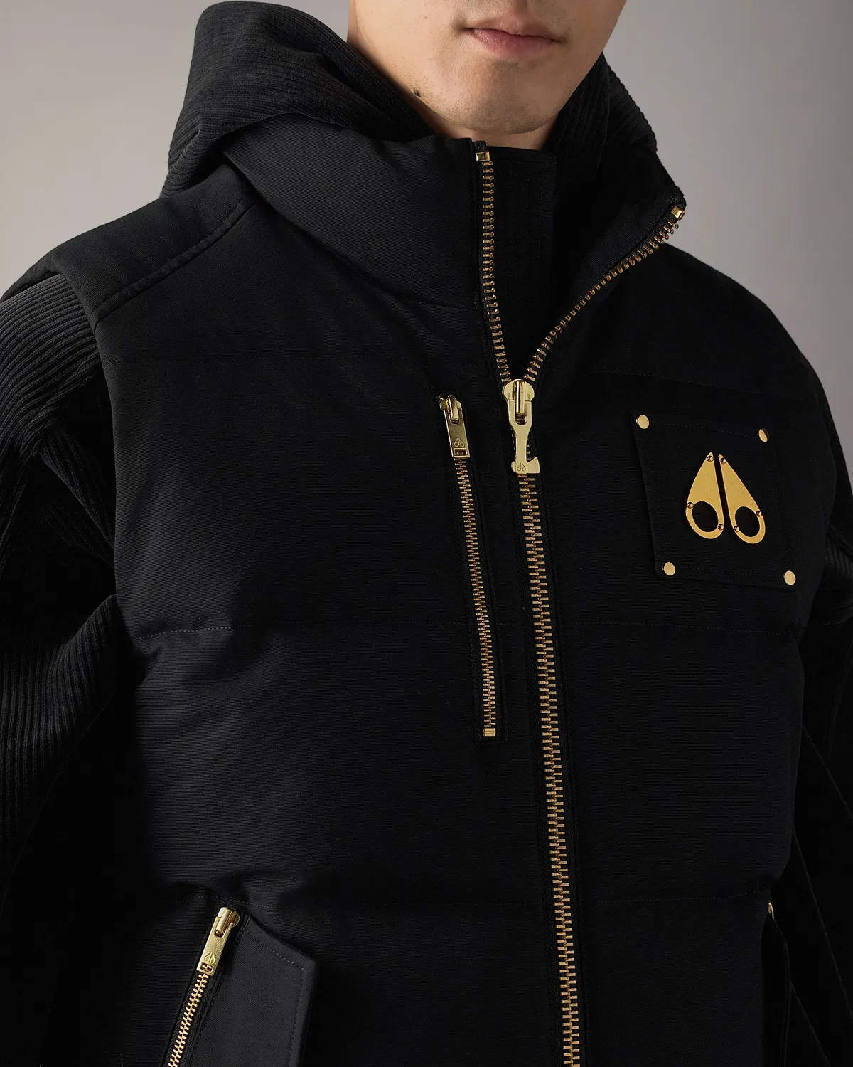 Moose Knuckles Original Gold Series Westmount Down Vest gilet noir