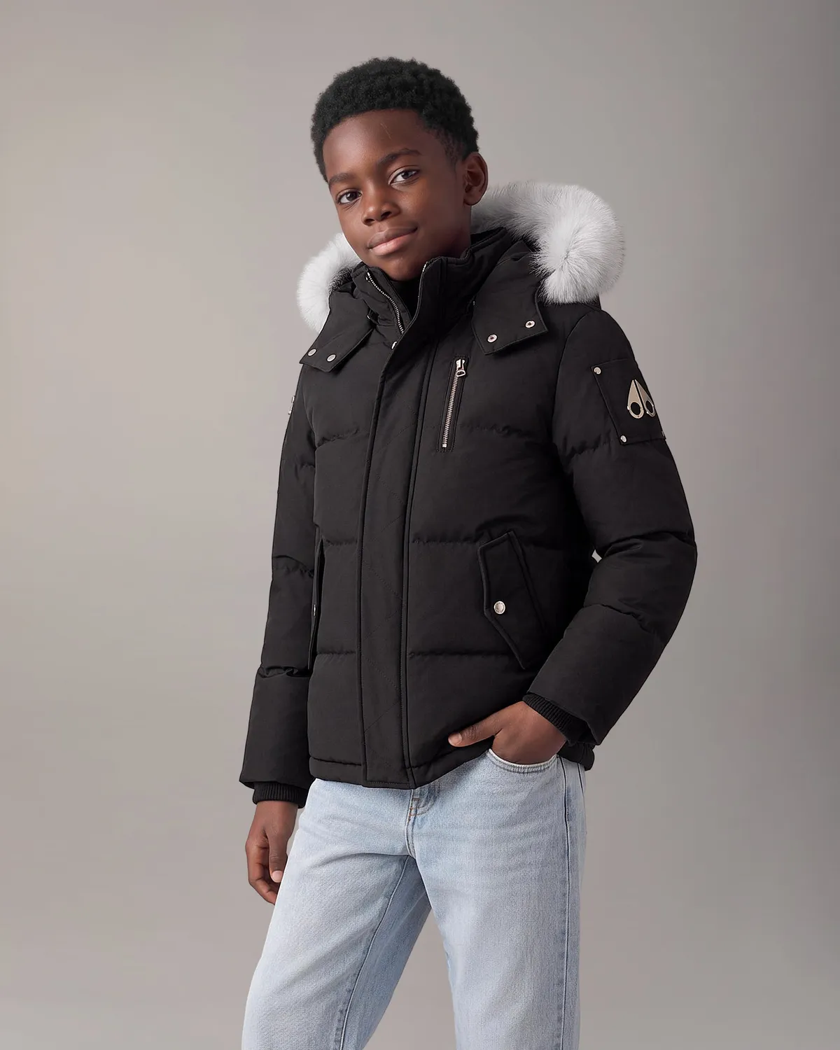 Moose Knuckles Original veste enfant rosewood coupe droite