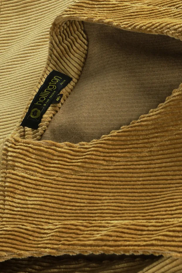 Hollington gilet poches plaquées velours sable laine