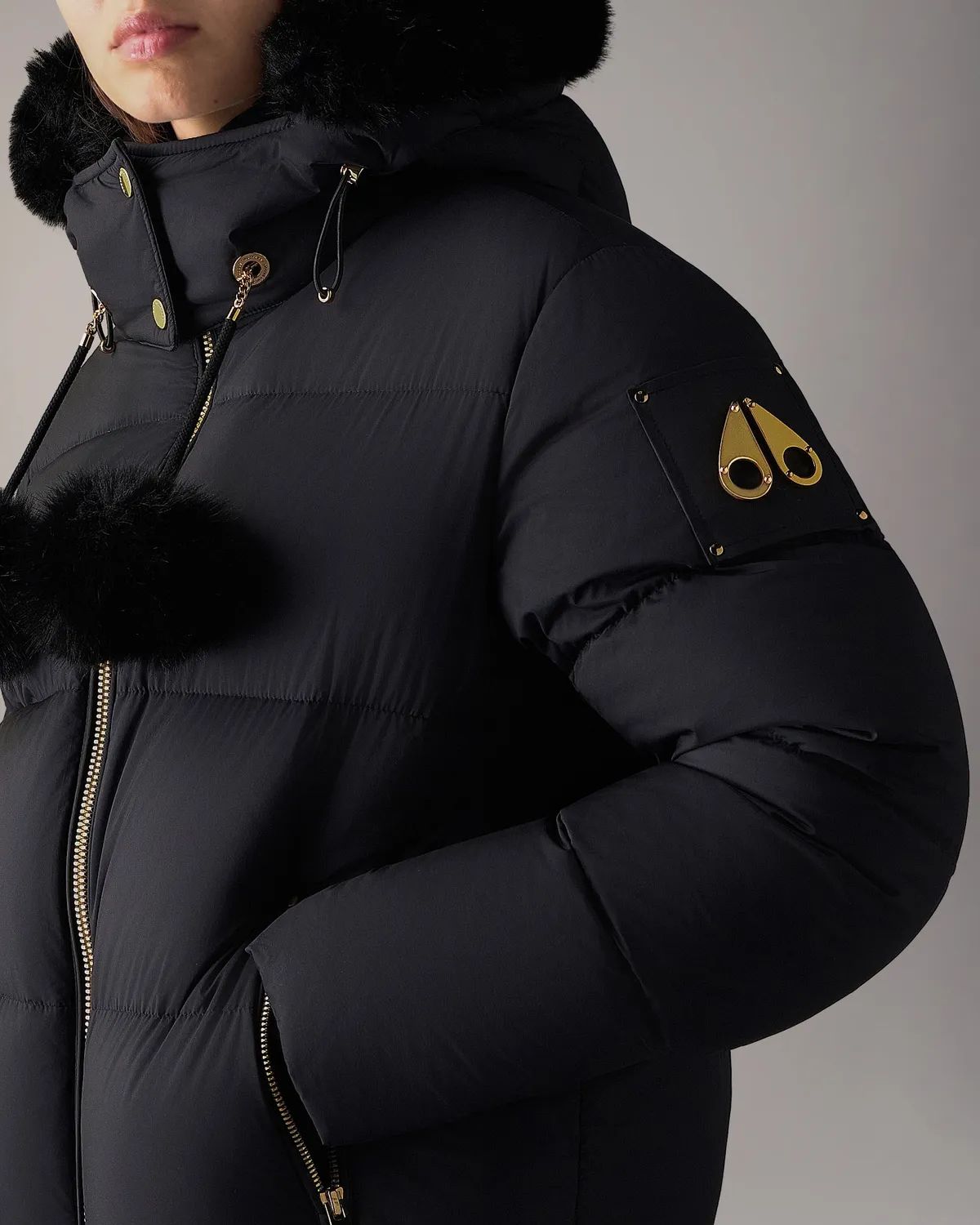 Moose Knuckles Misti Gold Series puffer noir femme