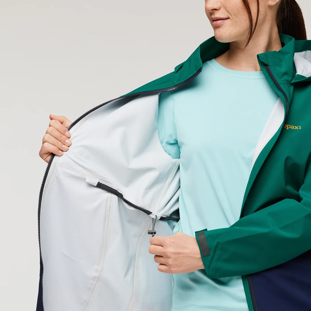 Cotopaxi Cielo Rain Trench trench femme Greenery déperlant