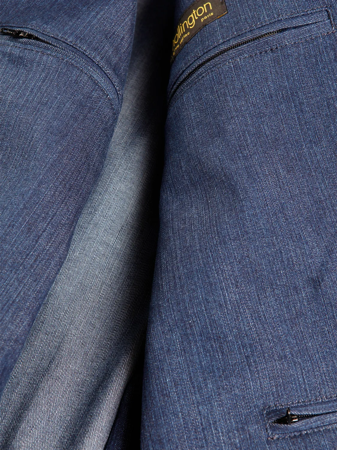 Hollington Château veste denim extensible fabric washed