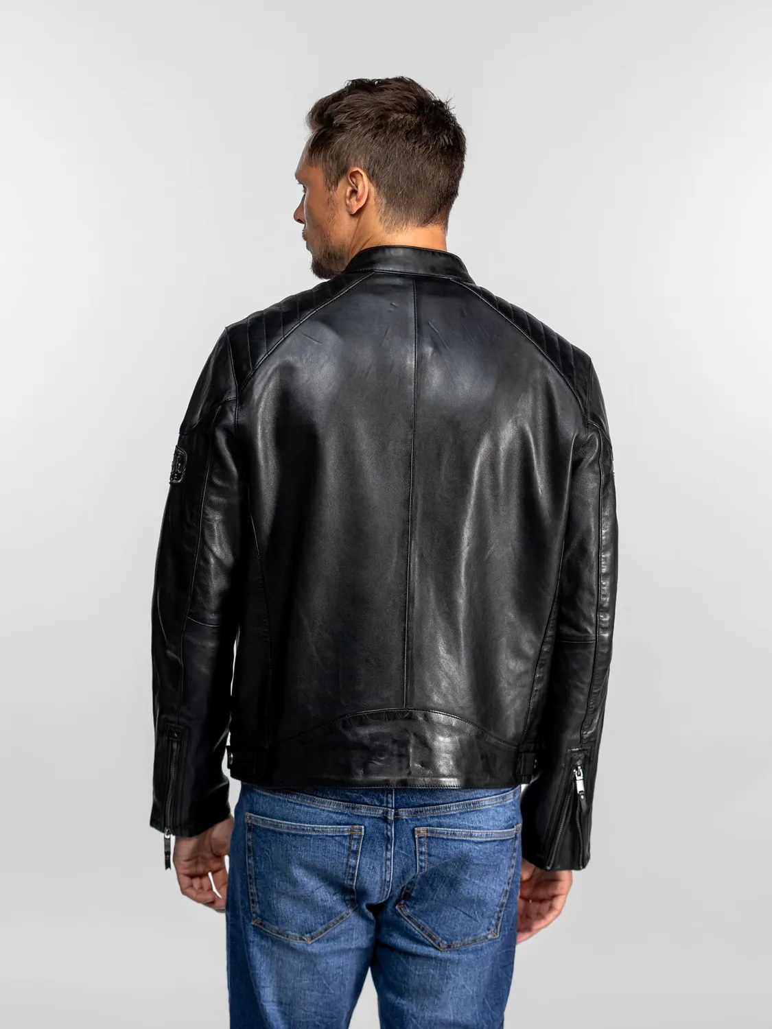Daytona Foley blouson moto noir mouton