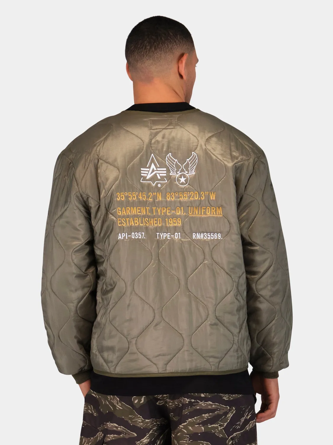Alpha Industries ALS/92 liner matelassé vert léger